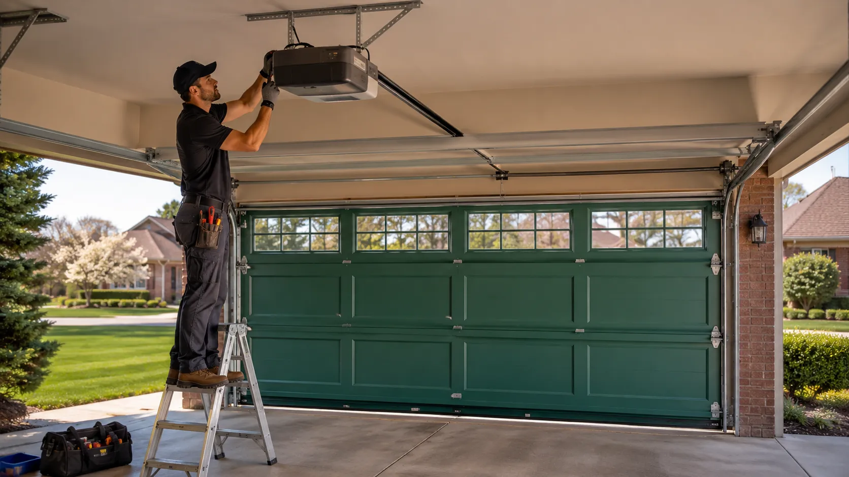 Garage Door Work for Bay Ho's 1970s-Era Housing