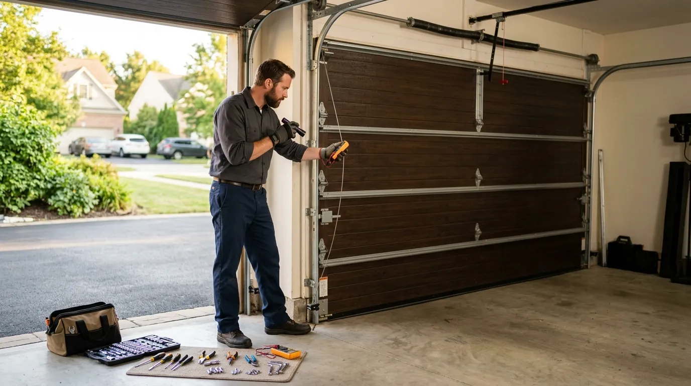 Carriage house garage door