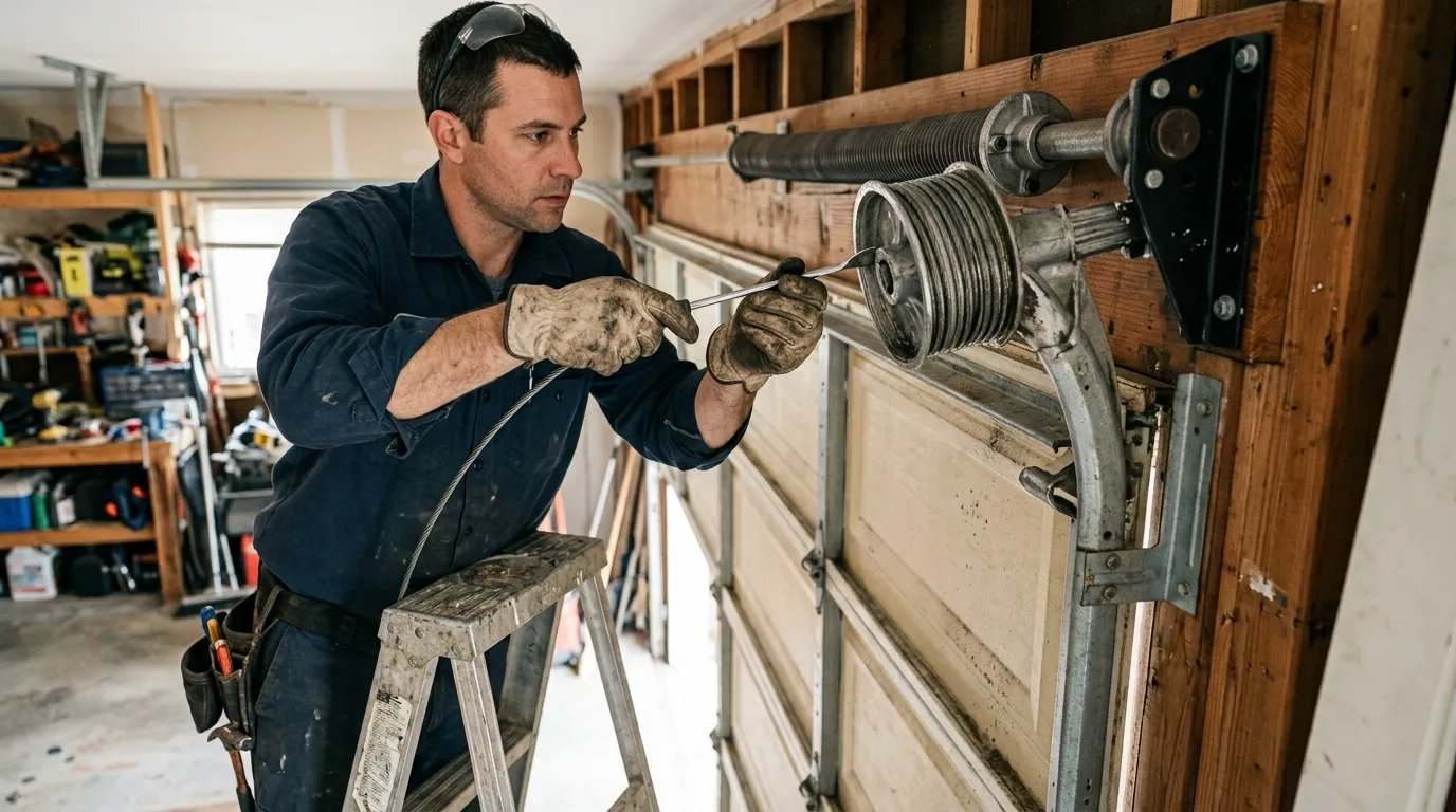 Repaired & tested - San Diego garage door service