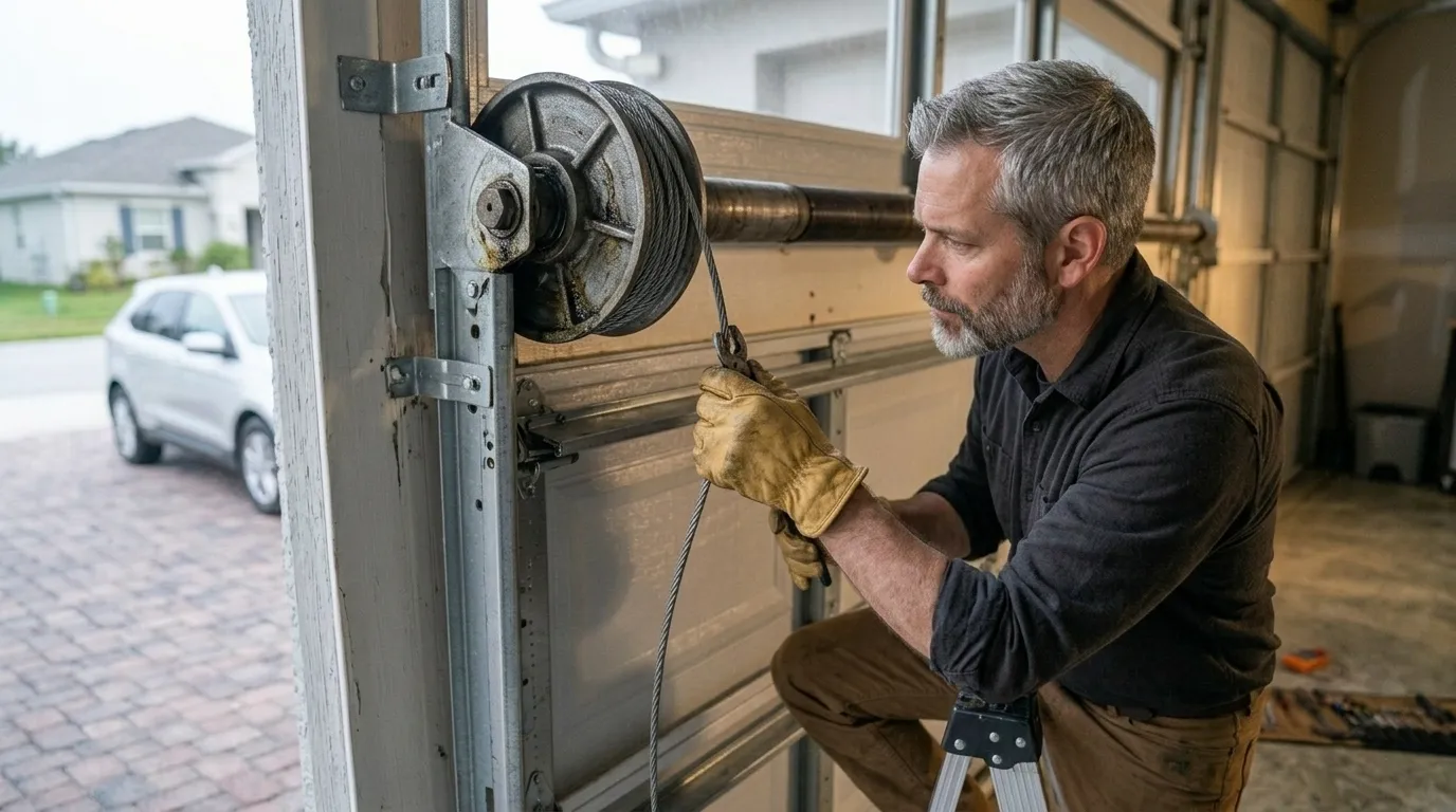 Repaired & tested - San Diego garage door service